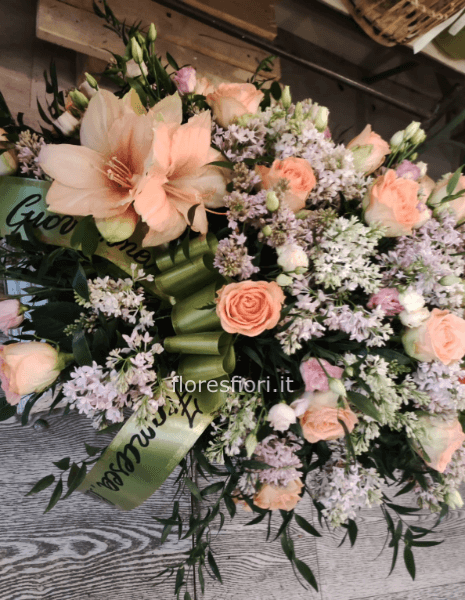 composizione funebre allungata