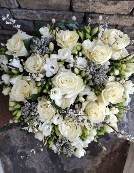 cuore funebre fiori inverno